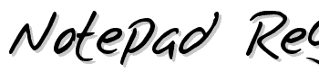 Notepad-Regular font